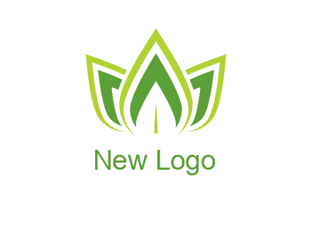 broad pointy leaves logo