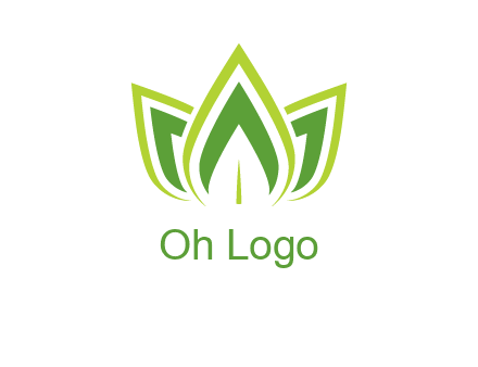 broad pointy leaves logo