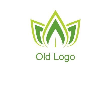 broad pointy leaves logo