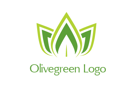 broad pointy leaves logo
