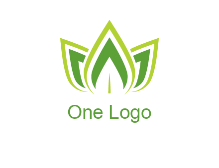 broad pointy leaves logo