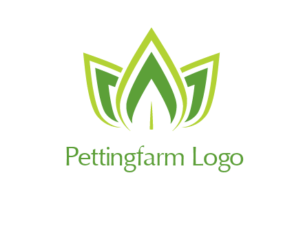 broad pointy leaves logo