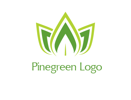 broad pointy leaves logo