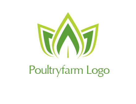broad pointy leaves logo