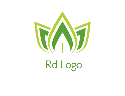 broad pointy leaves logo