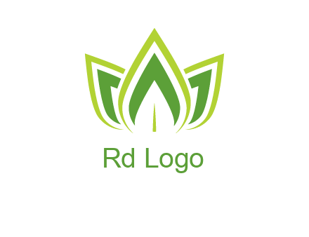 broad pointy leaves logo