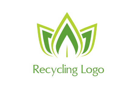 broad pointy leaves logo