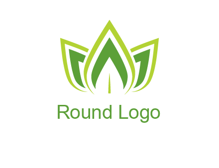 broad pointy leaves logo
