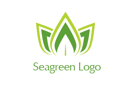 broad pointy leaves logo