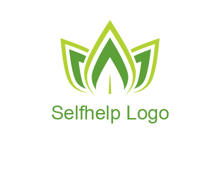 broad pointy leaves logo
