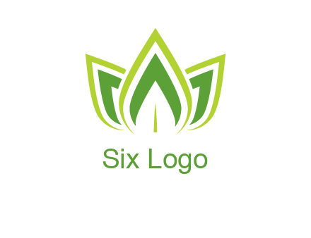 broad pointy leaves logo