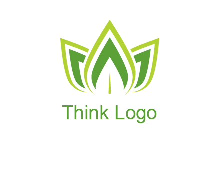 broad pointy leaves logo