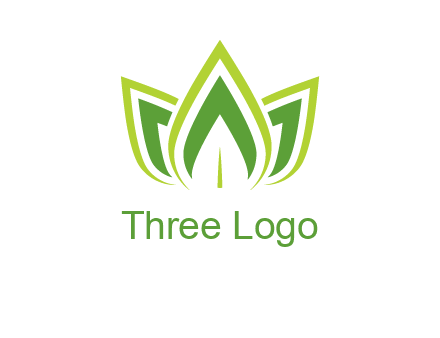 broad pointy leaves logo