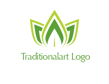 broad pointy leaves logo