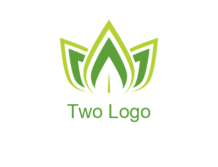 broad pointy leaves logo