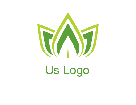 broad pointy leaves logo