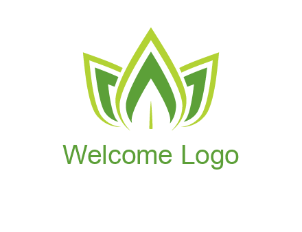 broad pointy leaves logo