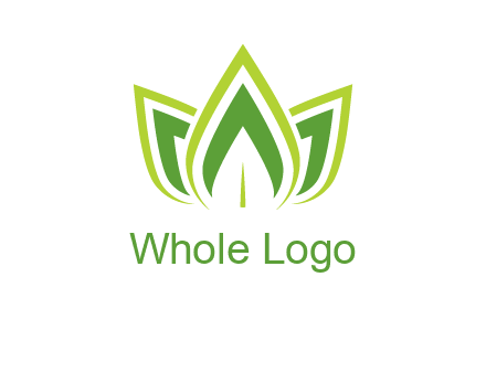 broad pointy leaves logo
