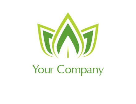 broad pointy leaves logo