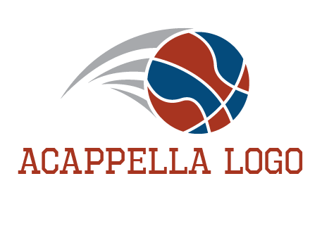 basketball in the air sports logo