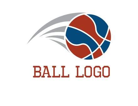 basketball in the air sports logo