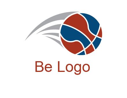 basketball in the air sports logo