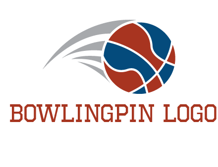 basketball in the air sports logo
