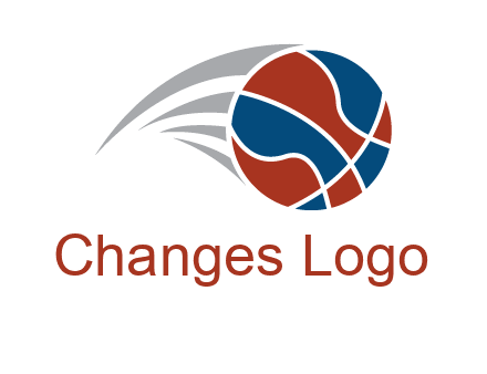 basketball in the air sports logo