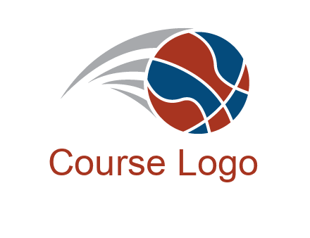 basketball in the air sports logo