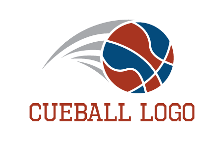 basketball in the air sports logo