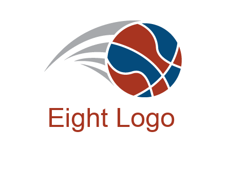 basketball in the air sports logo