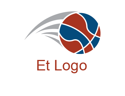 basketball in the air sports logo