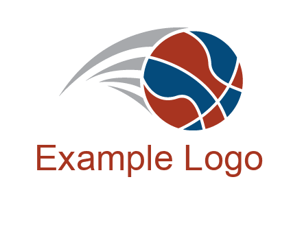 basketball in the air sports logo