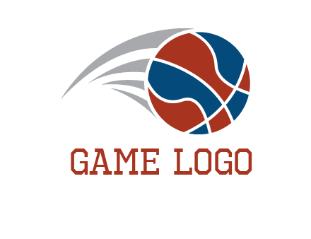 basketball in the air sports logo