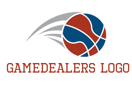 basketball in the air sports logo