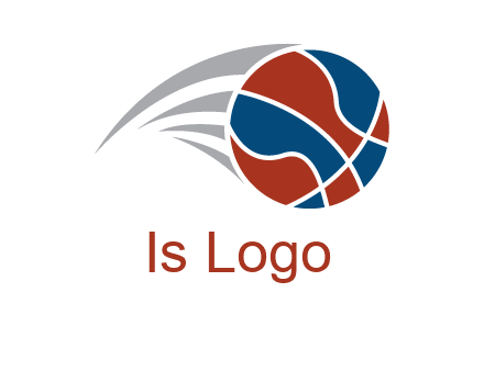 basketball in the air sports logo
