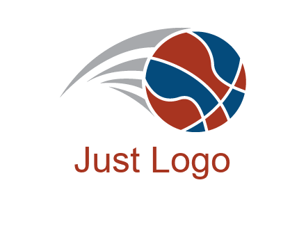 basketball in the air sports logo