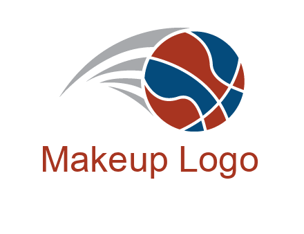 basketball in the air sports logo