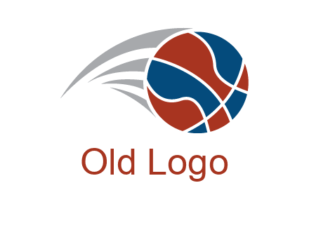 basketball in the air sports logo