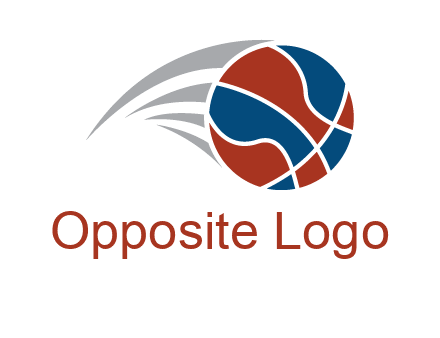 basketball in the air sports logo