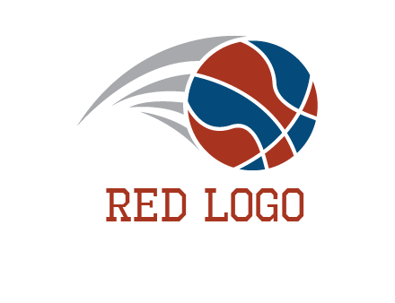 basketball in the air sports logo