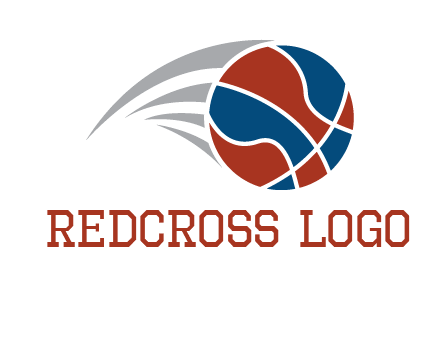 basketball in the air sports logo