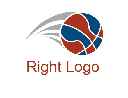basketball in the air sports logo