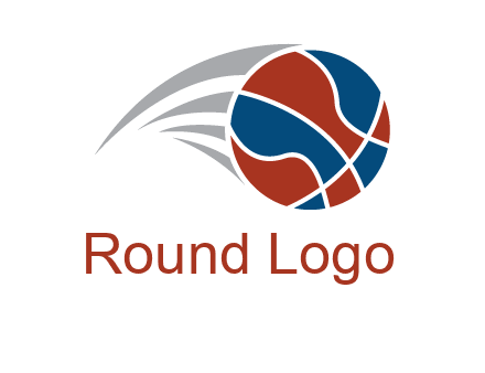 basketball in the air sports logo