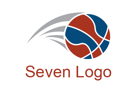 basketball in the air sports logo