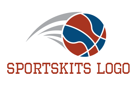 basketball in the air sports logo