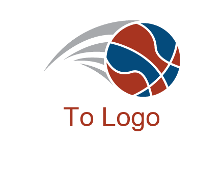 basketball in the air sports logo