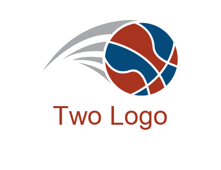 basketball in the air sports logo