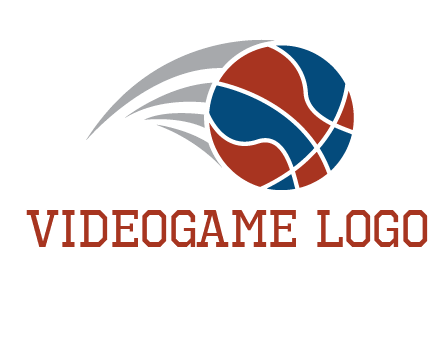 basketball in the air sports logo