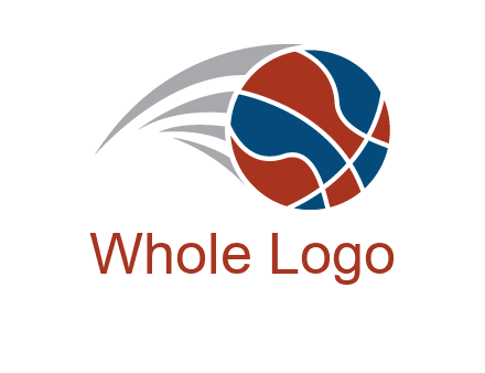 basketball in the air sports logo